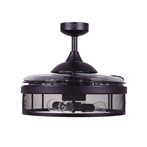 Fanaway Meridian 48 In Black Indoor Ceiling Fan With Light And Remote