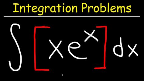 A constant (the constant of integration) may be added to the right hand side of any of these formulas. Integral of xe^x - YouTube