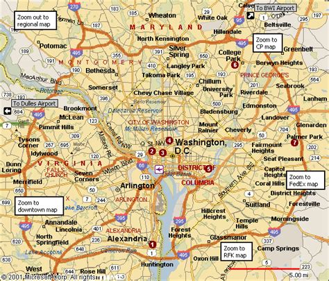 Washington Dc Map Free Printable Maps