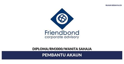 Berikut merupakan maklumat iklan kerja kosong yang ditawarkan oleh majikan terlibat. Jawatan Kosong Terkini Friendbond Corporate Advisory ...