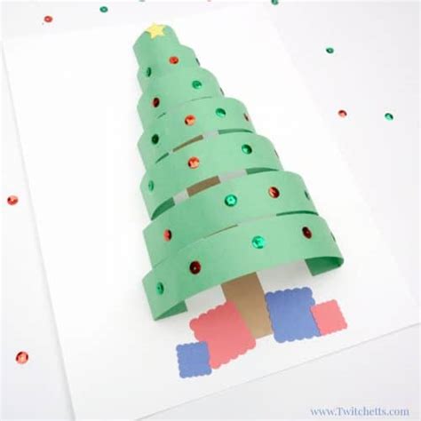 3d Paper Christmas Tree ~ Christmas Crafts For Kids