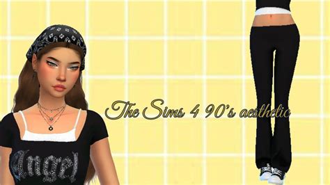 The Sims 4 90s Aesthetic Girl Cc Full Cc List Youtube