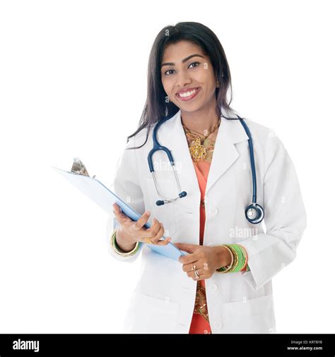 Indian Female Medical Doctor Portrait Stock Photo Alamy