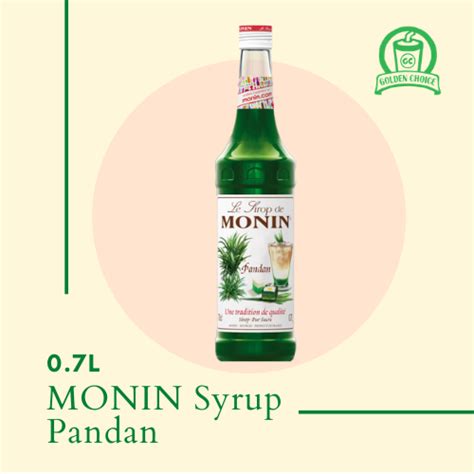 Monin Pandan Syrup 07l Golden Choice Marketing Sdn Bhd