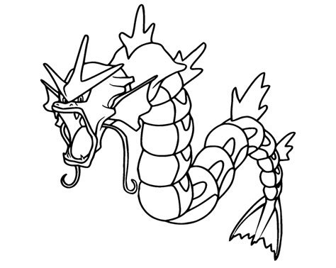 89 pokemon pictures to print and color. Gyrados Pokemon coloring page - Coloring Pages 4 U