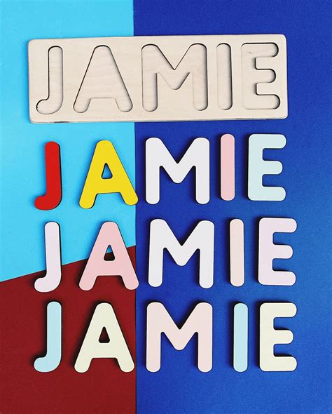 Name Puzzles For Toddlers Wooden Name Girl Nursery Decor Etsy