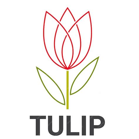 Vector De Logotipo Tulipan Vector Premium