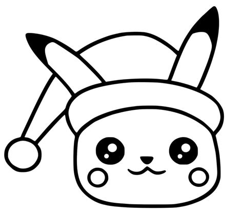 Coloriage Pikachu Kawaii Télécharger Et Imprimer Gratuit Sur