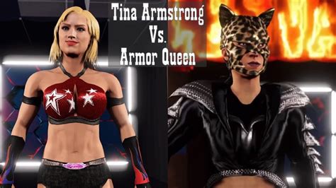 Rumble Roses Xx Show E2 M6 Wwe 2k22 Tina Armstrong Vs Armor Queen Youtube