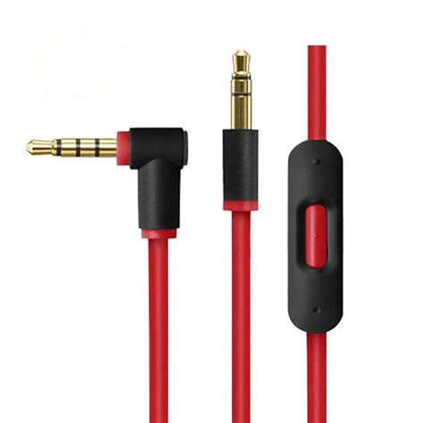 Replacement Dre Beats Red Auxiliary Audio Cable Part Fixabeat
