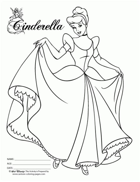 Starting from snow white (though persephone was first to try) up to anna and elsa (frozen), be it official like belle, cinderella, or unofficial like vanellope and tinkerbell, all disney princesses are always sweet and cute. 20+ Free Printable Princess Cinderella Coloring Pages ...