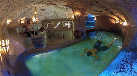 Building The Most Underground Private Living Room With Swimming Pool In