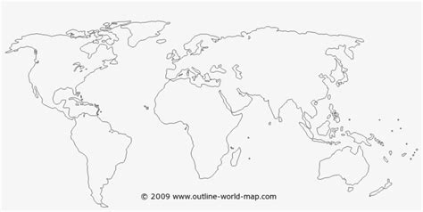 Outline World Map With Continents Free Blank Map Webvectormaps In 2021