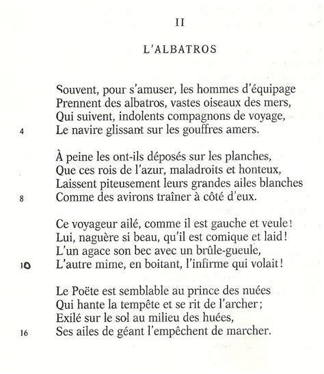 Lalbatros Charles Baudelaire Poems Writing Prompts Baudelaire