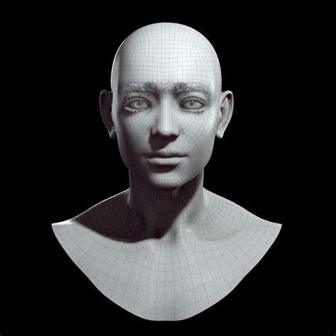 3d Model Real Time Male Head 3d Model Vr Ar Low Poly Cgtrader