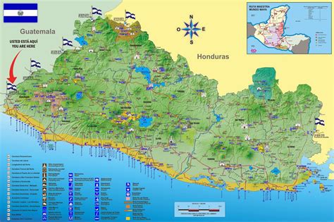 Mapas Geográficos De El Salvador
