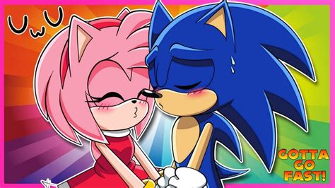 Sonic And Amy Kiss Sonic And Amys Second Date Youtube