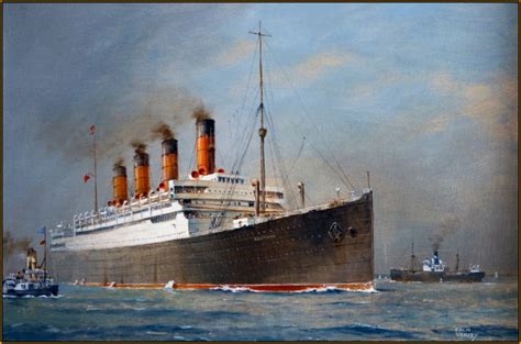 Cunard Line Rms Aquitania Dutch Ships Cunard Ships Maritime Painting