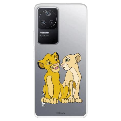 Estojo Para Xiaomi Poco F4 5g Oficial Disney Simba E Nala Silhouette O