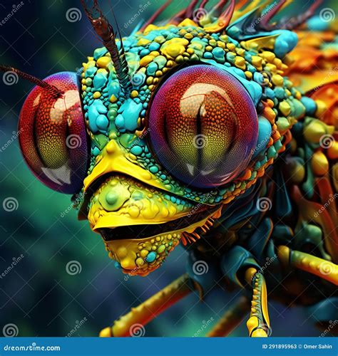 The Luminous Gaze: Diving into the Enigmatic Realm of Insect Eyes Stock