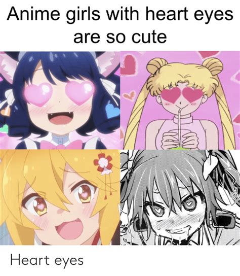 Anime Girls With Heart Eyes Are So Cute Heart Eyes Anime Meme On Meme