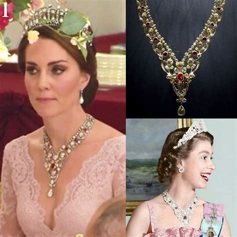 katemidleton on instagram queen elizabeth and the duchess of cambridge wearing the boucheron