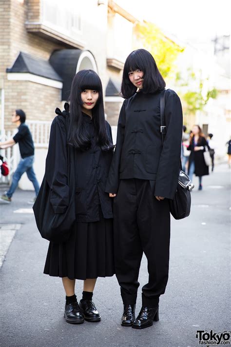 all black japanese minimalist fashion w comme des garcons jean paul gaultier yohji yamamoto