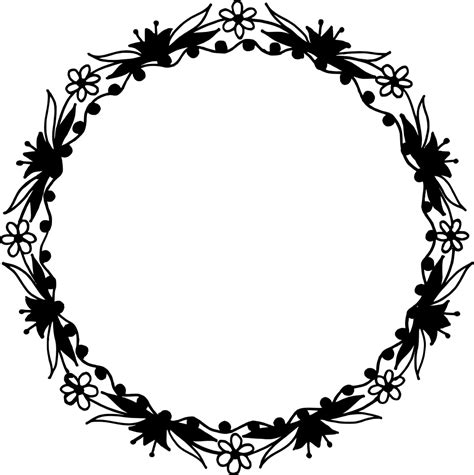 Flower Vector Circle Design Png Img Pewpew
