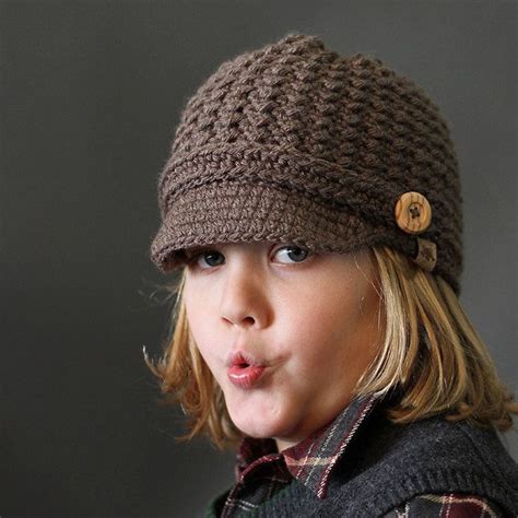 Handmade Crochet Newsboy Hat Brookside Newsboy Cap Crochet Newsboy