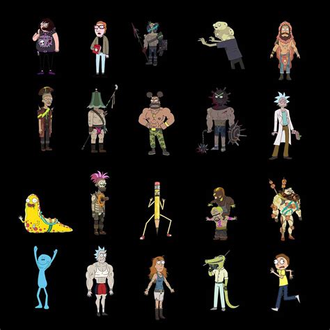 Rick And Morty Characters And Images For Animation