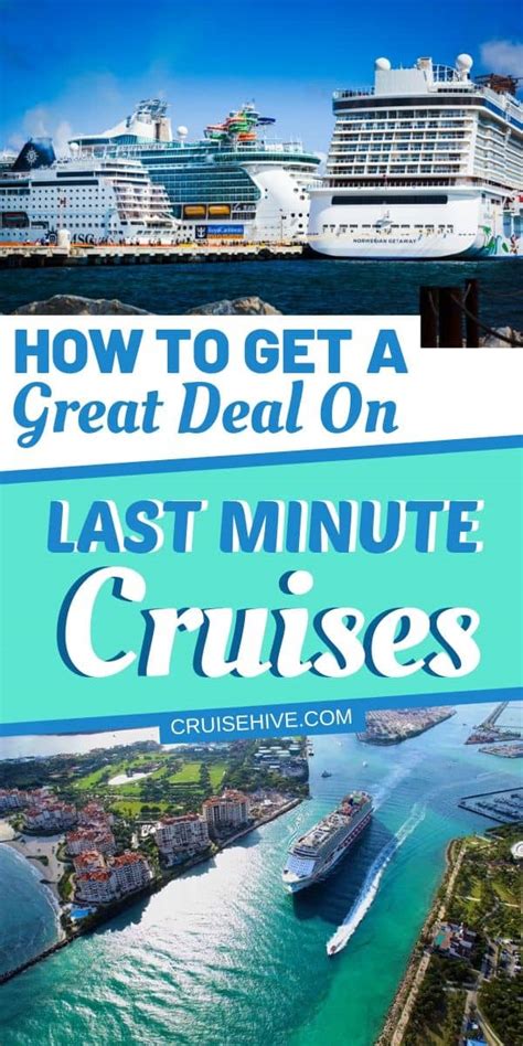 How To Get A Great Deal On Last Minute Cruises