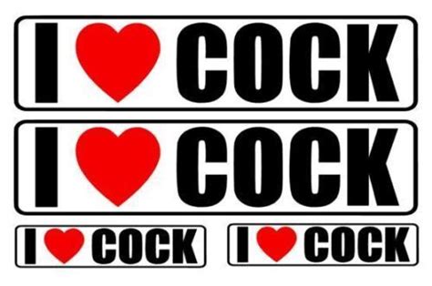 I Love Cock Vinyl Decal Stickers Funny Rude Toolbox Car Bumper Van Window Ebay