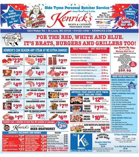 Weekly Ad June 23 Kenricks Meats And Catering