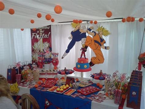 Decoracion Dragon Ball Z Fiesta De Goku Fiesta Friki Cumpleaños De