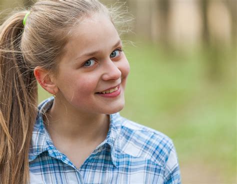 Photo Of A Cute Blond 12 Year Old Girl Photographed In April 2015