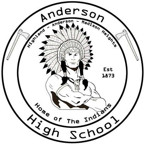 Anderson High School Logo Black And White By Adamwaymire On Deviantart