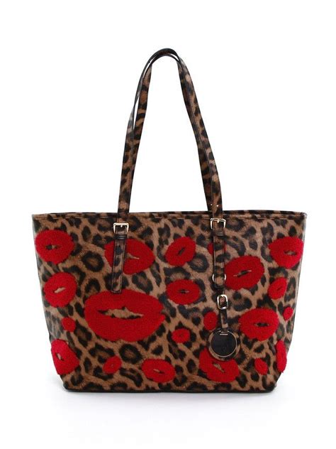 Maybe you would like to learn more about one of these? Lips Tote in Leopard | Tote, Louis vuitton bag neverfull ...