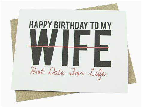 This listing is for 3 high resolution (300 dpi) digital files that you can download and print yourself. Wife Birthday Card Template Wife Birthday Card Funny Love ...