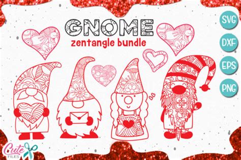 Download Gnome Mandala Zentangle Bundle (Graphic) by Cute files ...