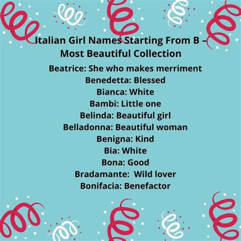 Italian Girl Names Most Beautiful Collection Italian Girl Names