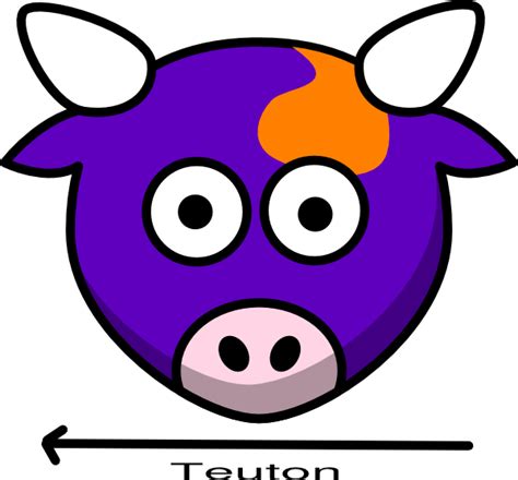 Purple Cow Clip Art N2 Free Image Download