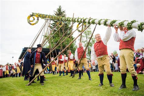 Swedish Maypole Midsummer Celebrities John Day