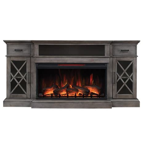 Hamilton Weathered Gray 70 Fireplace Tv Stand Rc Willey Fireplace
