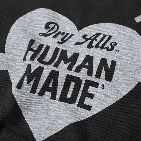 Human Made Heart Logo Tee Black End