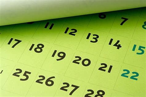 Green Calendar Stock Photos Pictures And Royalty Free Images Istock