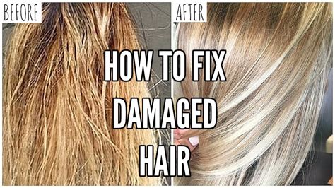 How To Fix Extremely Damaged Hair At Home Youtube