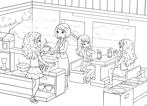 Restaurant Coloring Pages Coloring Home