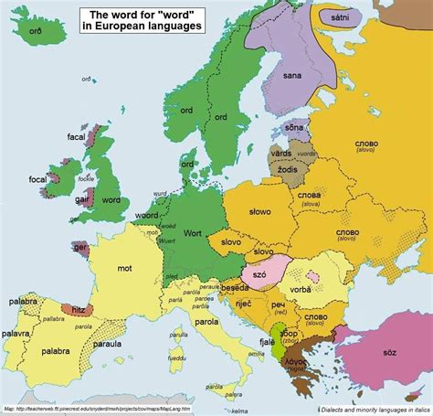 Time For Maps European Languages Map Language