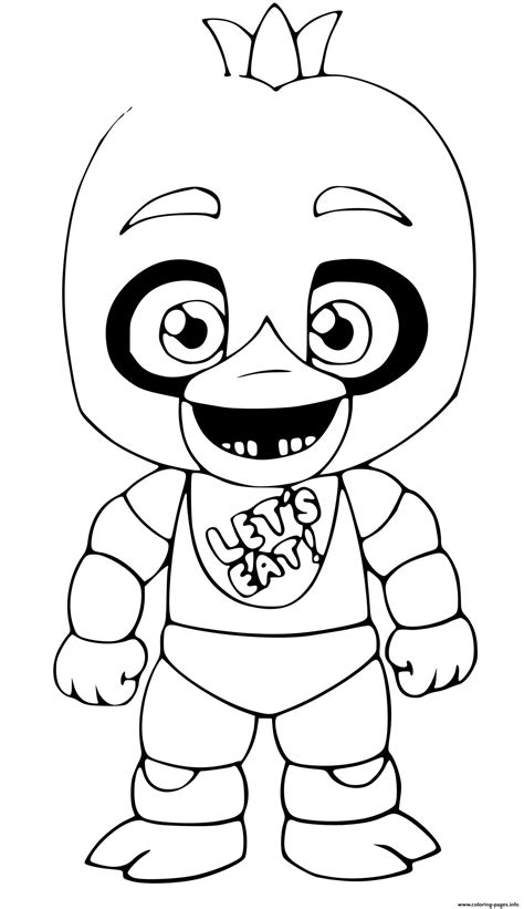 ️chica Fnaf Coloring Pages Free Download