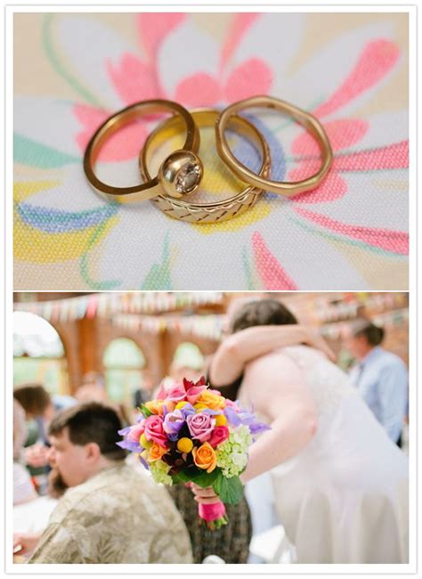 Maybe you would like to learn more about one of these? gold wedding rings and colorful bouquet | Baton rouge ...